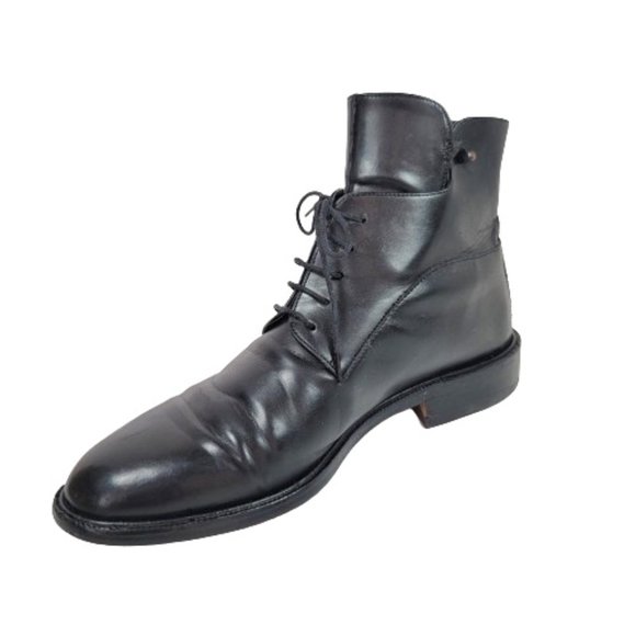 VERSACE CLASSIC V2 MEN'S LEATHER ANKLE BOOTS - Picture 6 of 13